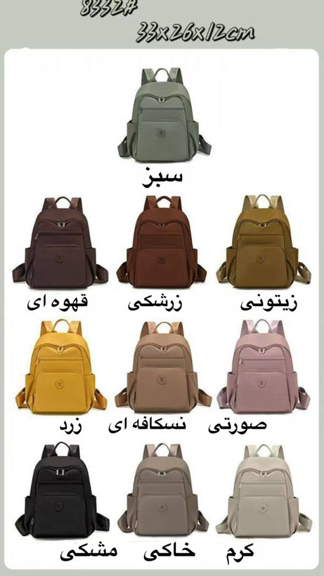 کوله پشتی چند منطوره اورجینال LEISURE,کد۸۳۳۲