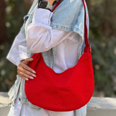 کیف دوشی دستی زنانه کتان